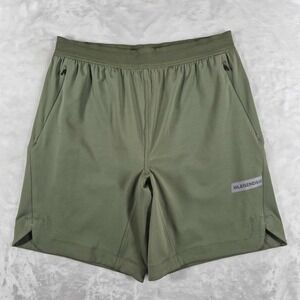 Legends Shorts Men's Medium Green Unlined 8" Inseam Gym Running Stretch Active